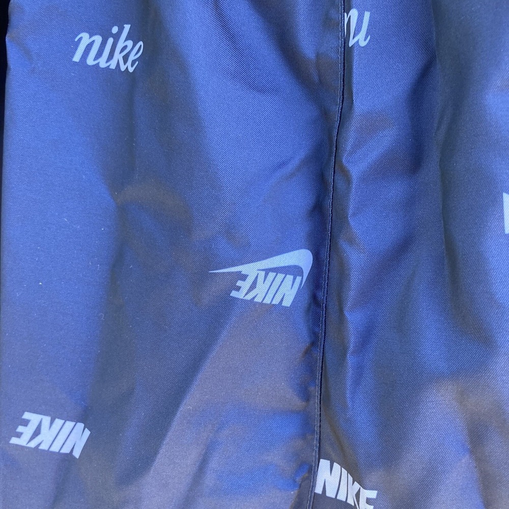 Nike‎ Men's Club Woven Allover Print Flow Shorts Size 2XL Slate Blue Workout - Picture 8 of 9